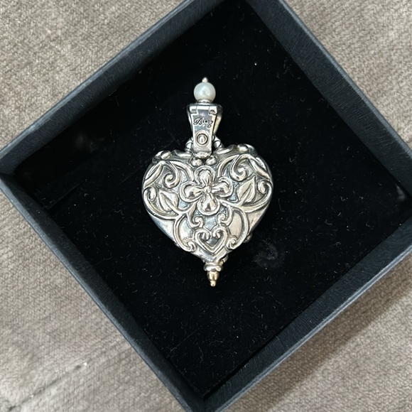 Barbara Bixby Heart Enhancer Carnelian Turquoise and Pearl - Picture 3 of 9